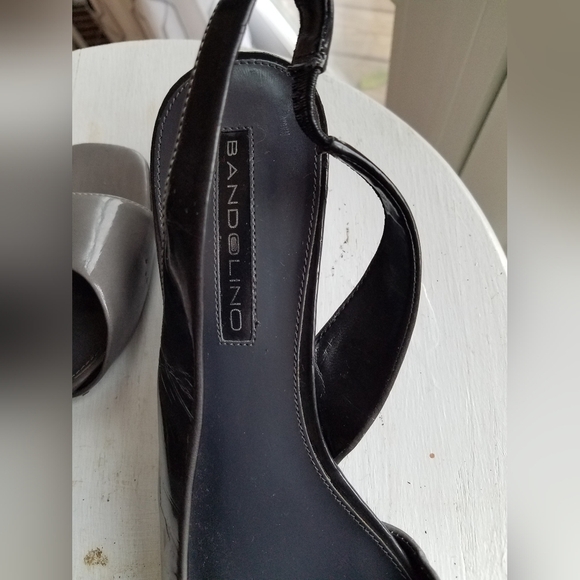 Bandolino Gray ombre Wedge Open Toe sling back BDJAYY Size 10M - Picture 6 of 12